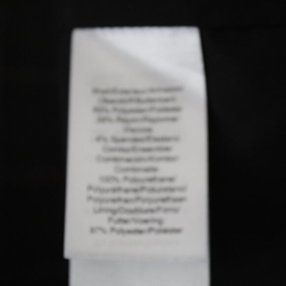 DKNY Black & White Plaid Faux Leather Sleeves  Blazer Jacket  Size M - Picture 12 of 16